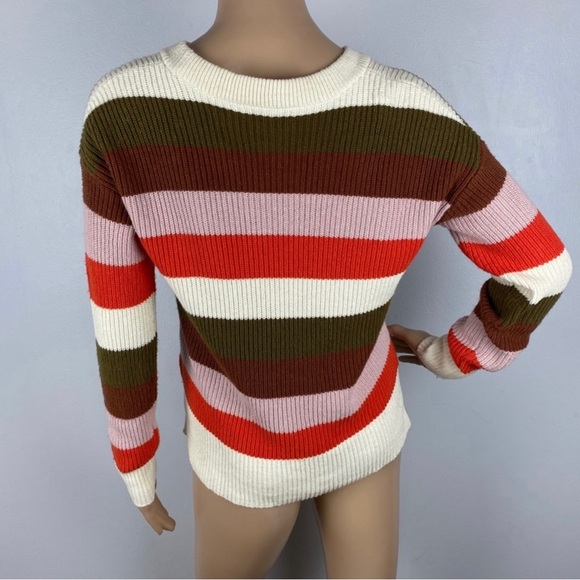 NEW MADEWELL STRIPED PULLOVER SWEATER - Picture 5 of 5